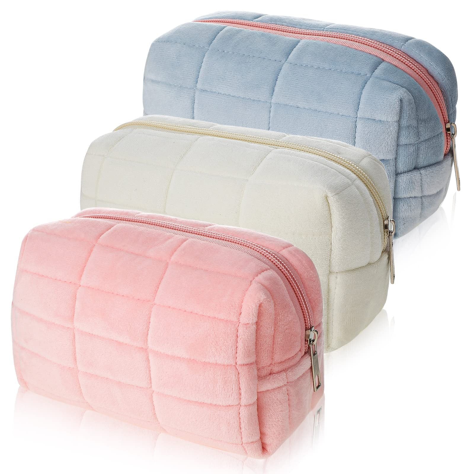 Plush Makeup Bag Checkered Cosmetic Bag Cosmetic Travel Bag Large Zipper Travel Toiletry Bag Portable Multi Functional Capacity Bag Cute Makeup Brushes Storage Bag For Women Plush Makeup Bag Checkered Cosmetic Bag Cosmetic Travel Bag Large Zipper Travel Toiletry Bag Portable Multi Functional Capacity Bag Cute Makeup Brushes Storage Bag For Women